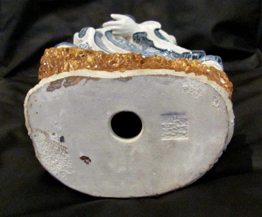 Chinese Blue and White Porcelain Figurine of a Louhan II- Large (19") photo 8