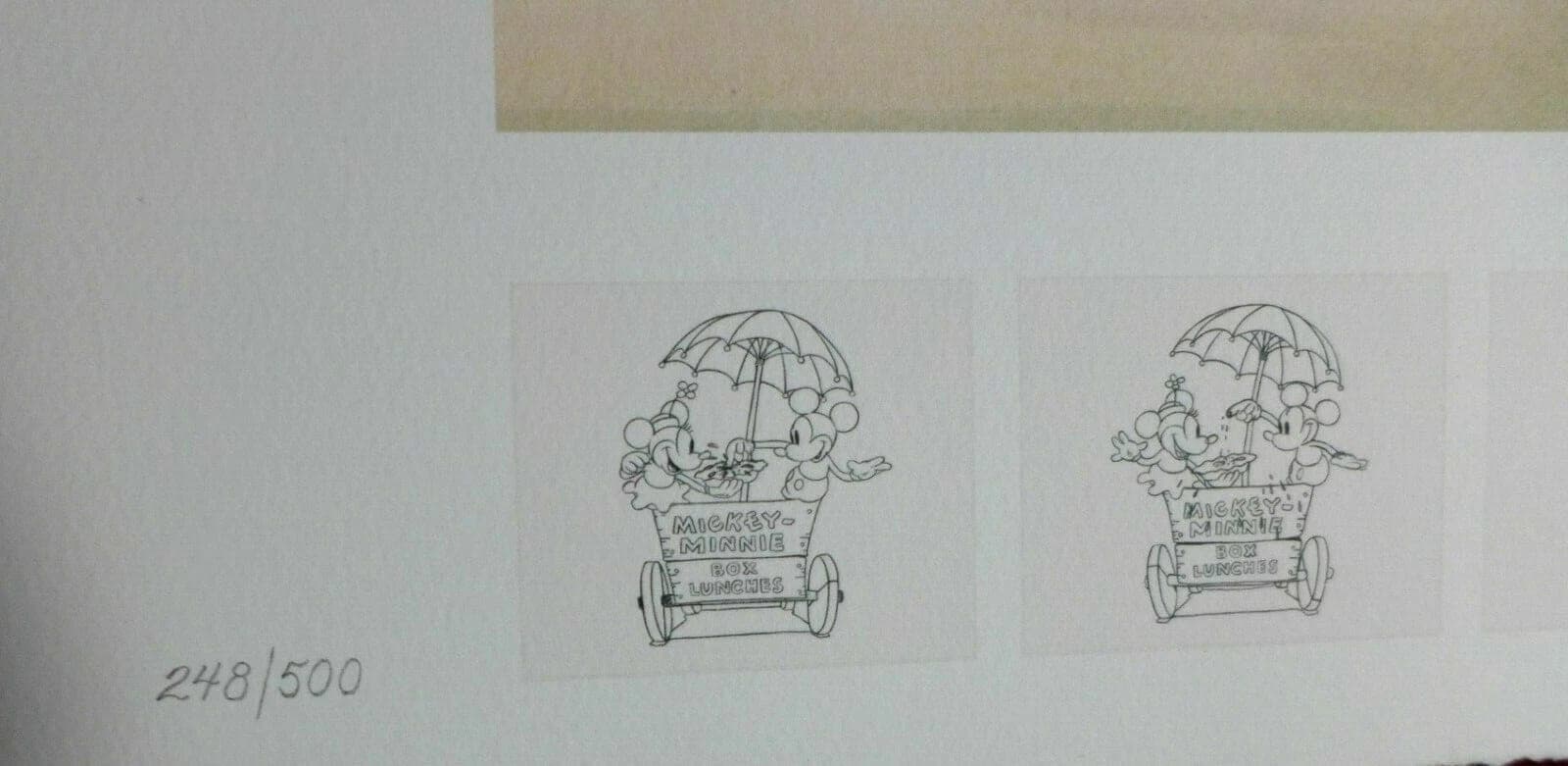 DISNEY STUDIOS Limited Edition Animation Art Giclee - Mickey and Minnie photo 3
