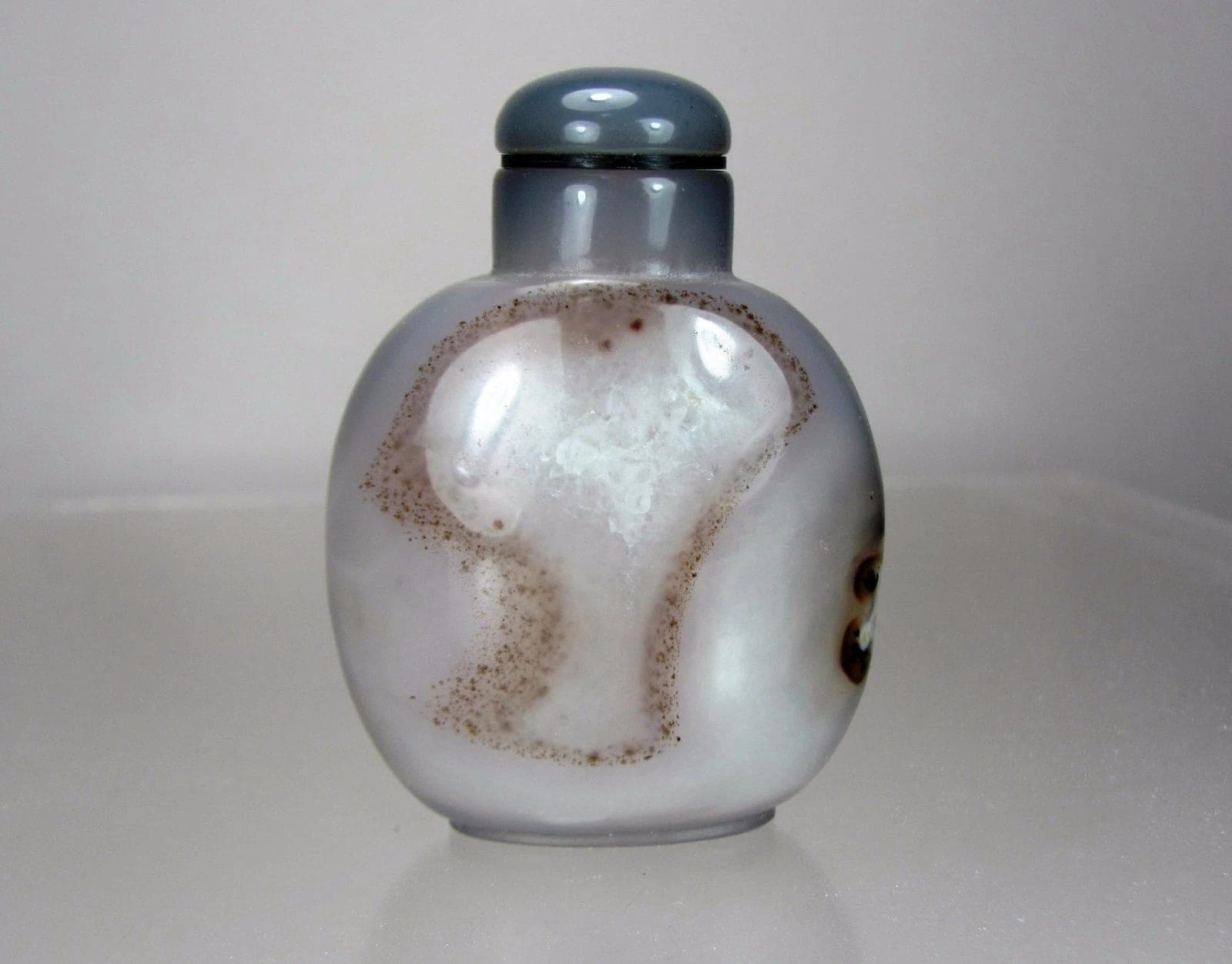DENDRITIC CHALCEDONY Snuff Bottle, Qing Dynasty, 18th/19th Century photo 2
