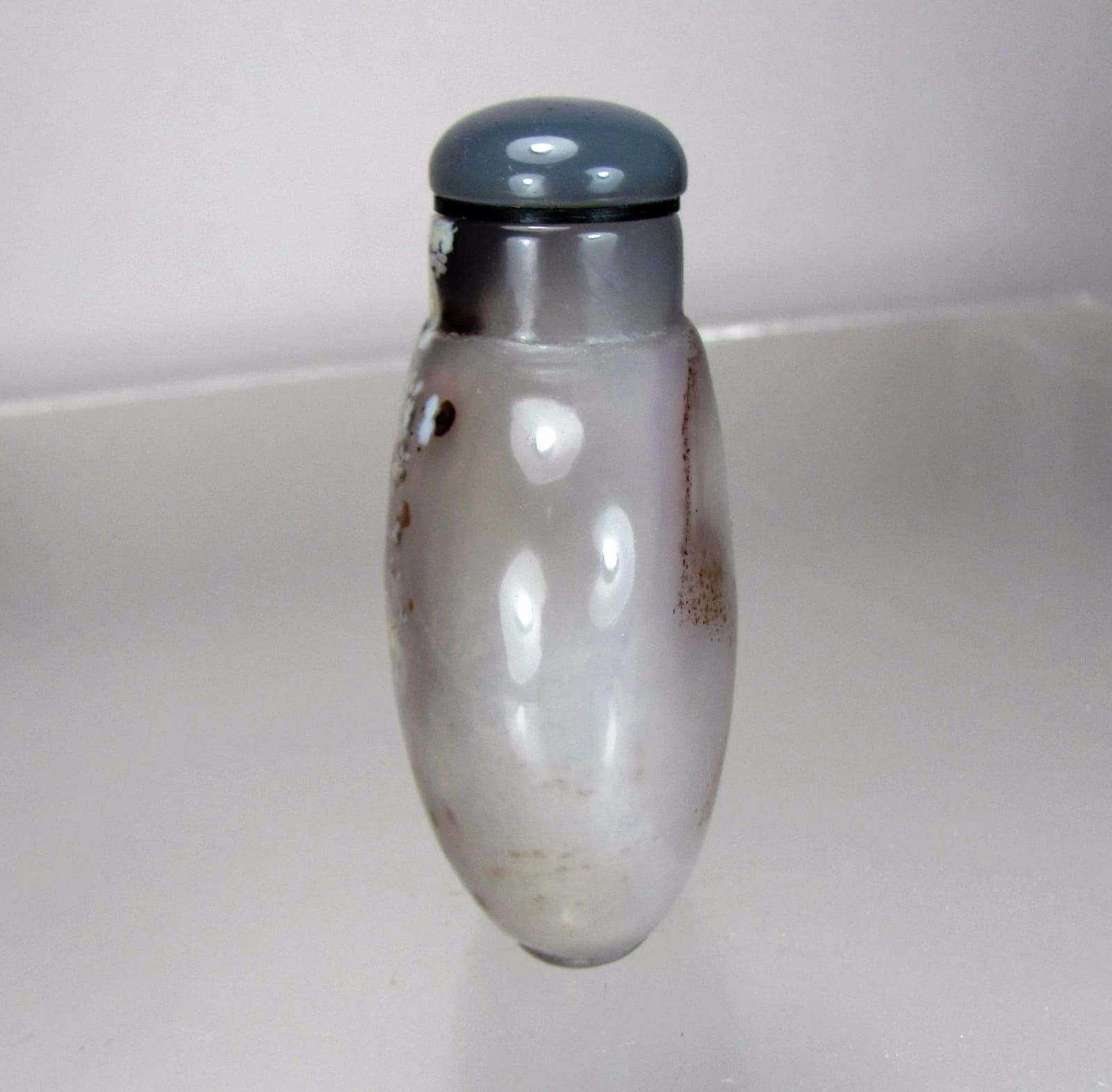 DENDRITIC CHALCEDONY Snuff Bottle, Qing Dynasty, 18th/19th Century photo 4