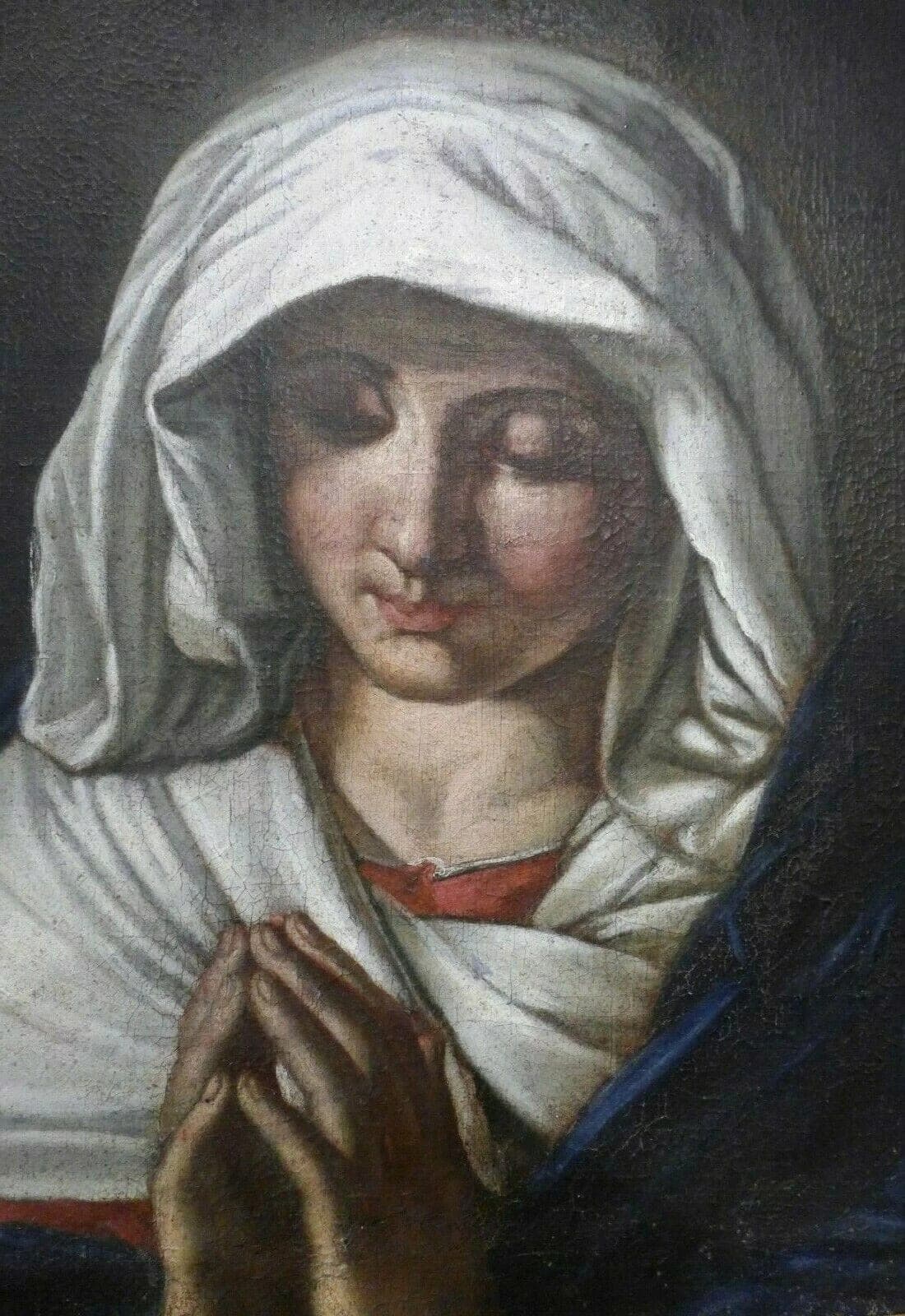 Copy of the 'Virgin at Prayer" by Sassoferrato, by Janos Rombauer, Early 19 C. photo 3