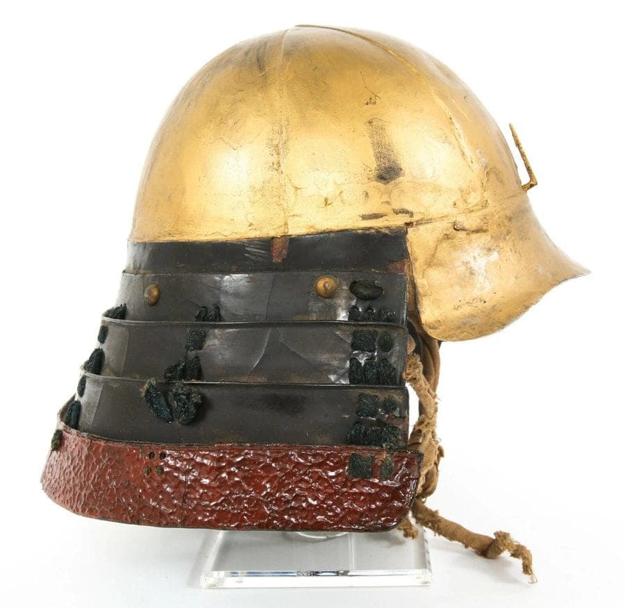 EDO PERIOD JAPANESE SAMURAI YOROI KABUTO ZUNARI HELMET WITH SHIKORO photo 6