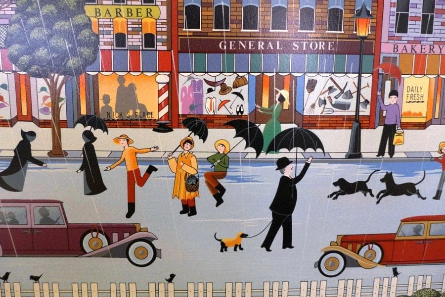Nicky Watanabe, "Singing in the Rain;  Limited Author Sign/Number Serigraph photo 2