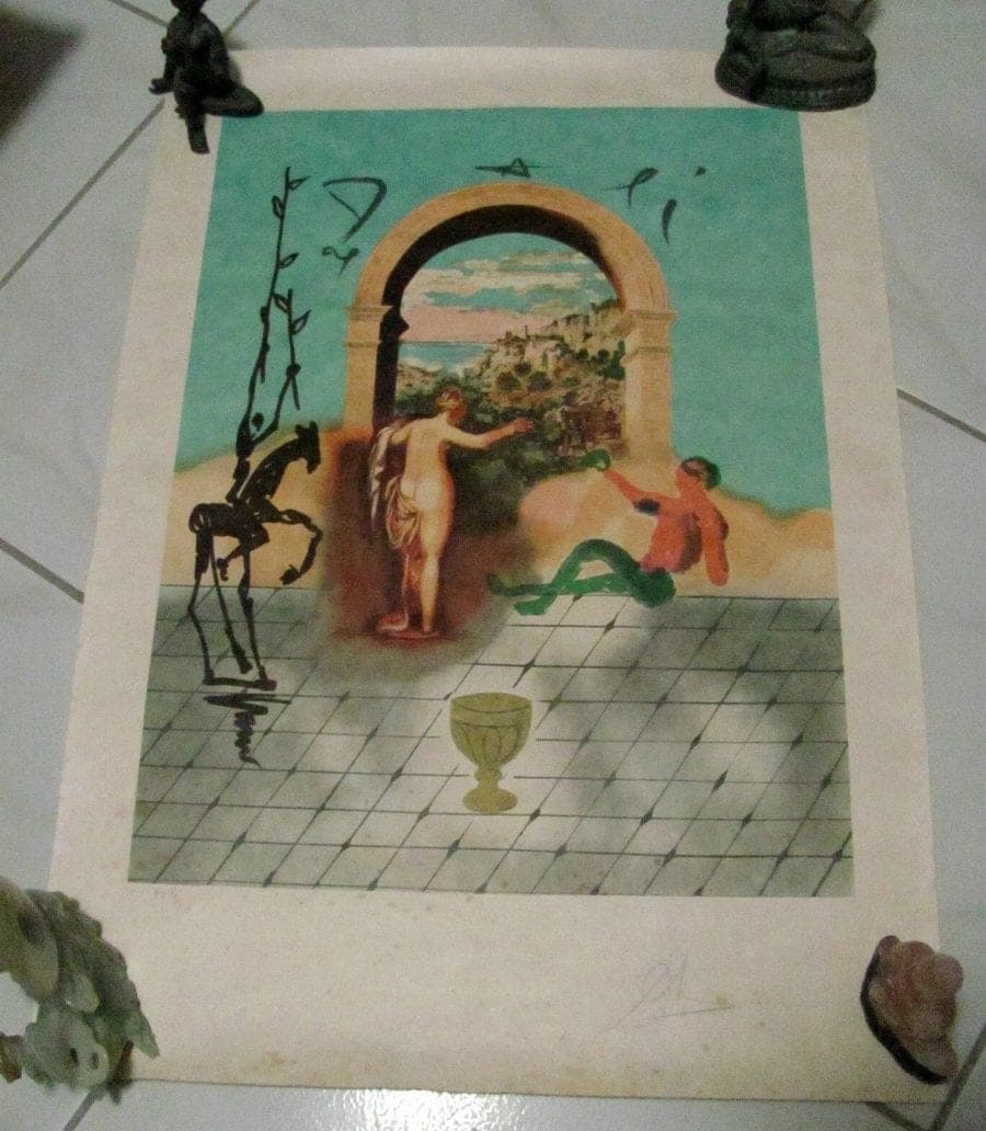 SALVADOR DALI "Gateway to the New World, Original Hand-Signed Lithograph, 1980 photo 7