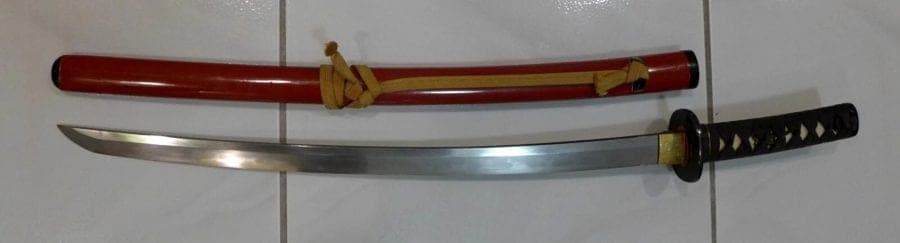 Shinto Japanese Samurai Sword (Wakizashi) ) Attributed to Kuni-Shige (備中国水田住国重) photo 3