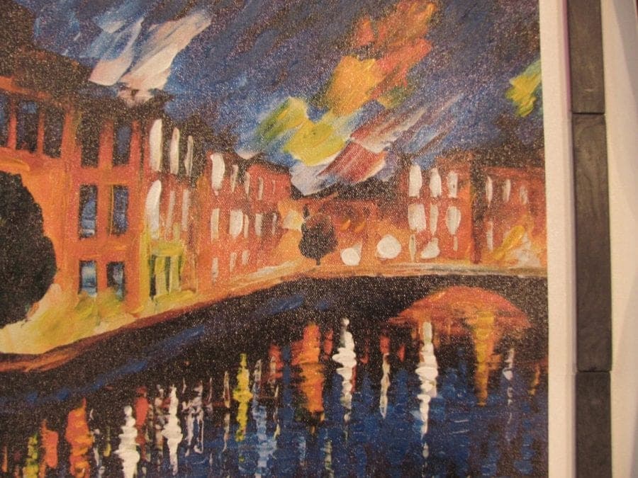 Afremov, Leonid, EVENING BEAUTY, Hand-Embellished Canvas Giclee COA photo 4