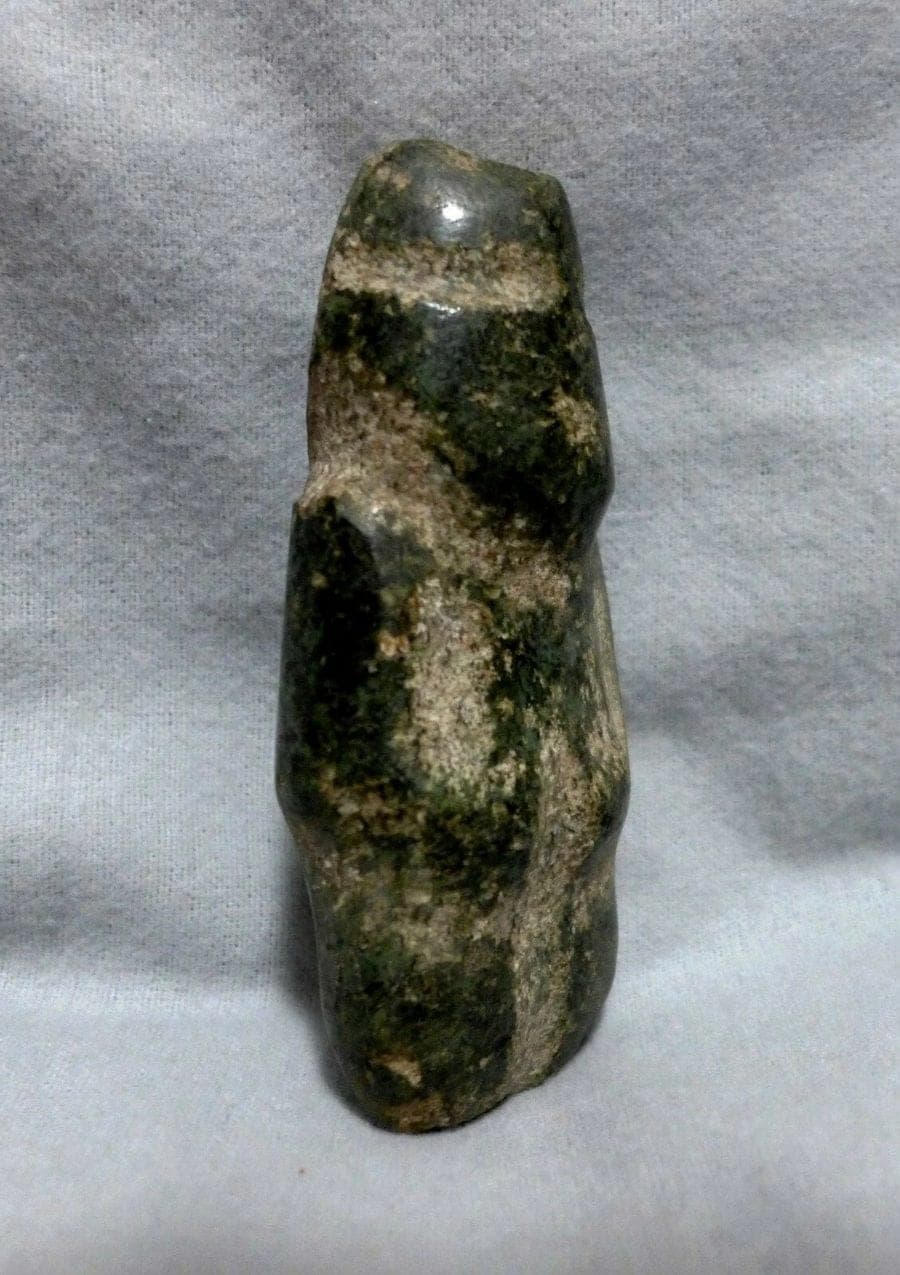 Ancient Pre-Columbian Guerrero Mezcala Jade Axe God Idol photo 3