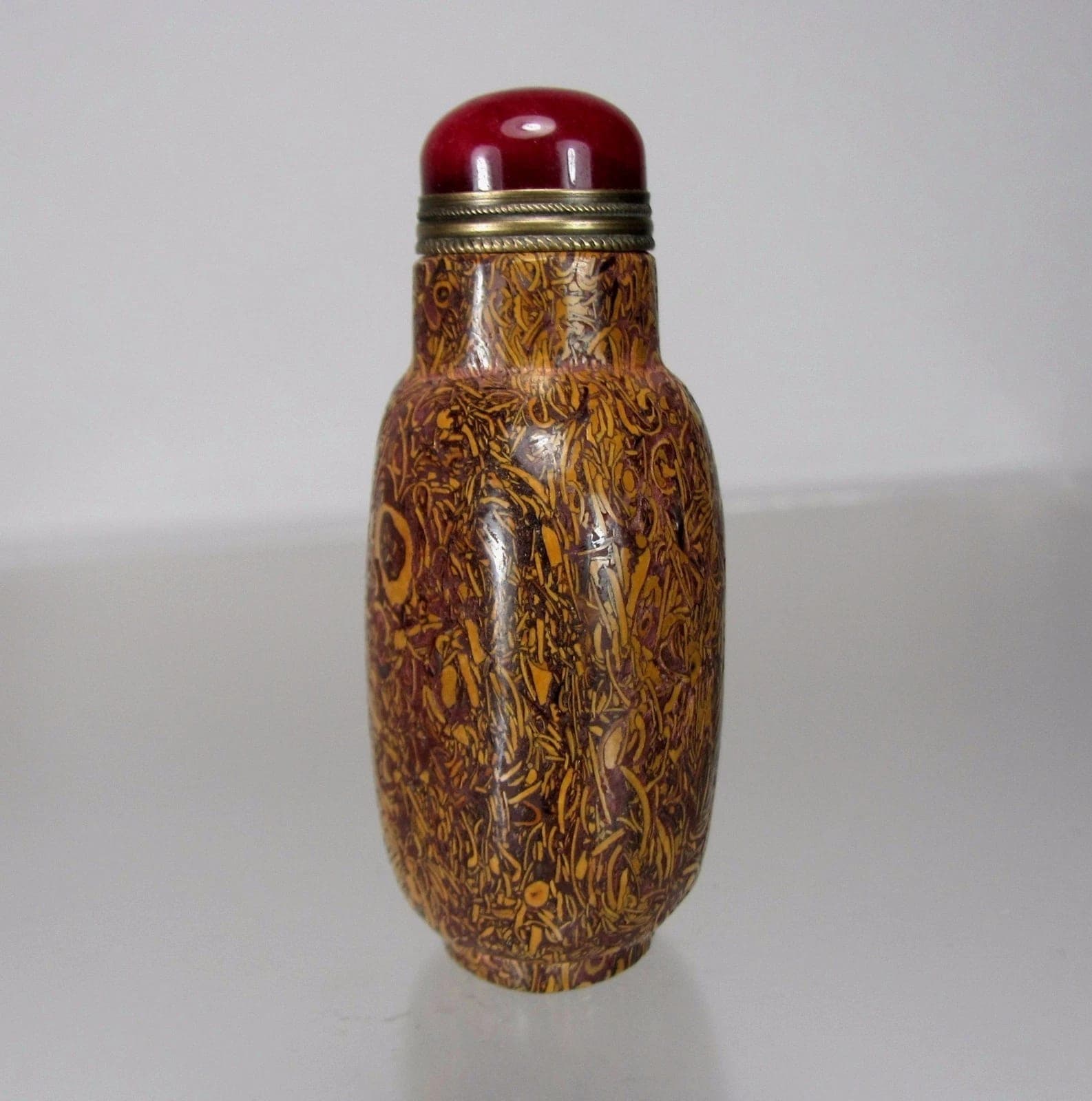 19th Century, Chinese Puddingstone Snuff Bottle - RARE photo 6