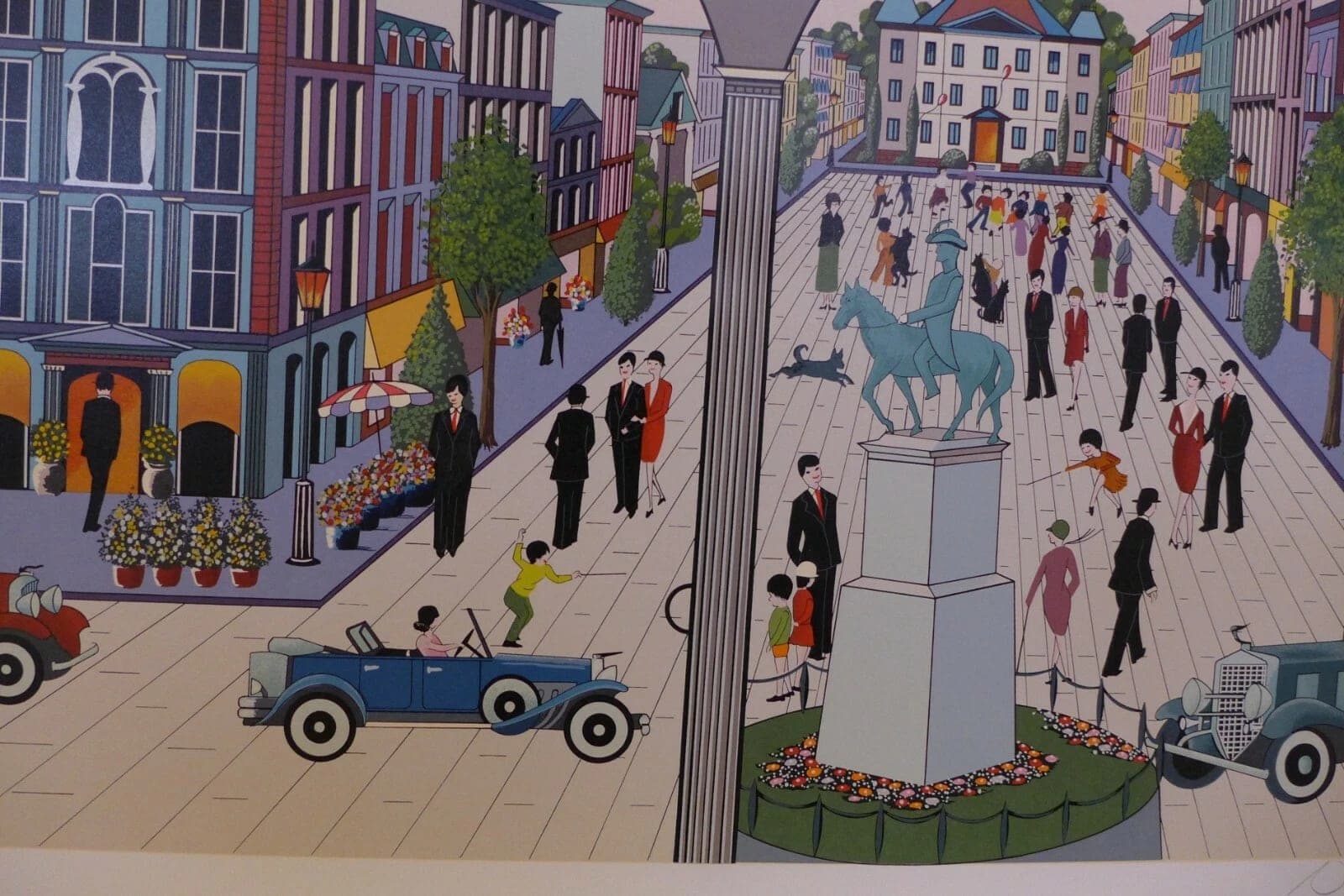 Nicky Watanabe, "Jackson Square",  Limited Author Sign/Number Serigraph photo 2