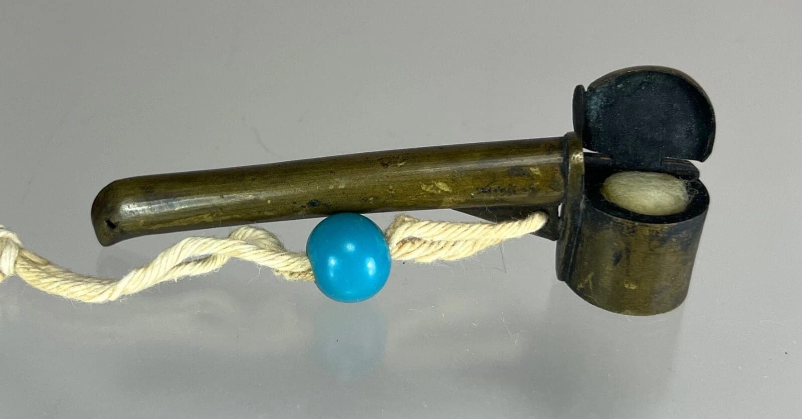 Edo Period Japanese Miniature Copper Yatate Netsuke - Extremely Rare photo 5