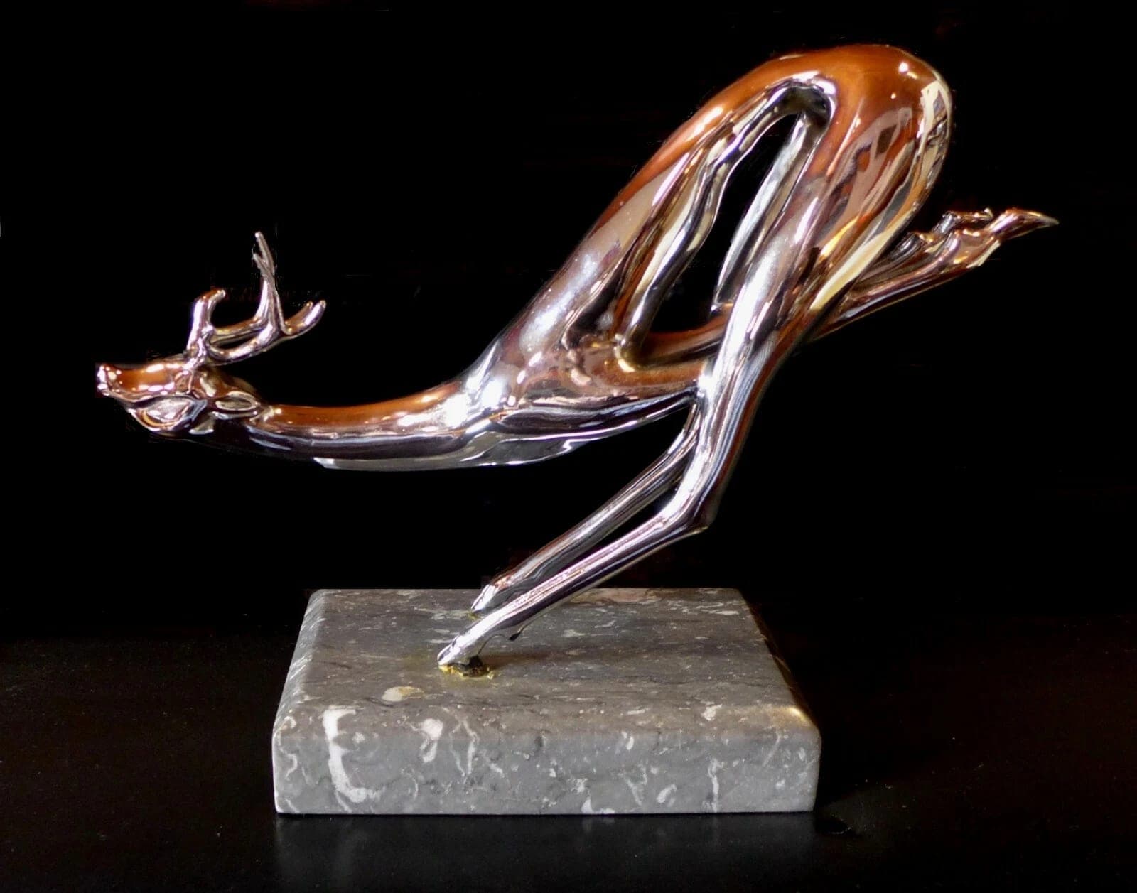Hattakitkosol Somchai, Reindeer Polished Nickel Sculpture photo 3