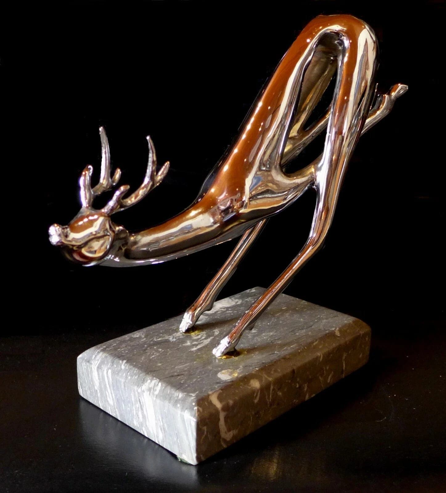 Hattakitkosol Somchai, Reindeer Polished Nickel Sculpture photo 4