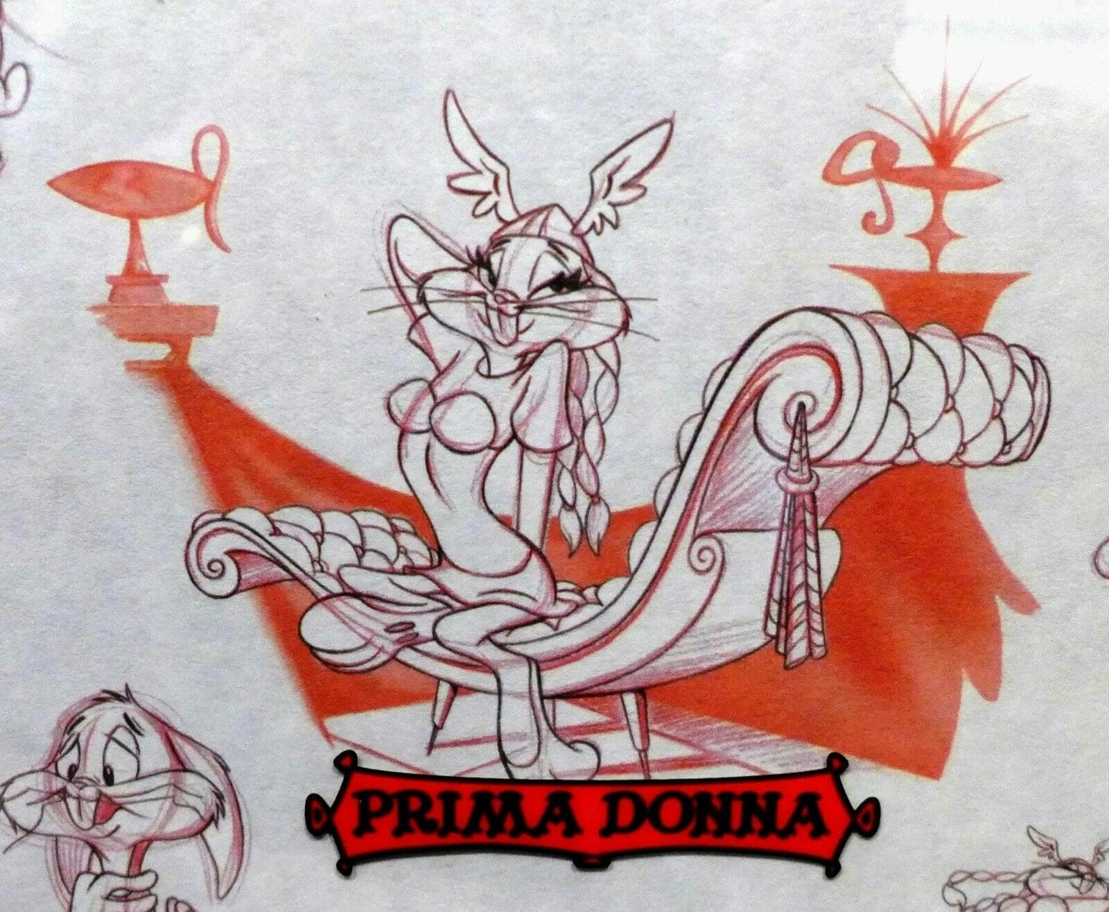 Looney Tunes What's Opera Doc? Animation Cericel w/ Bugs Bunny Lumicel Backgrd photo 6