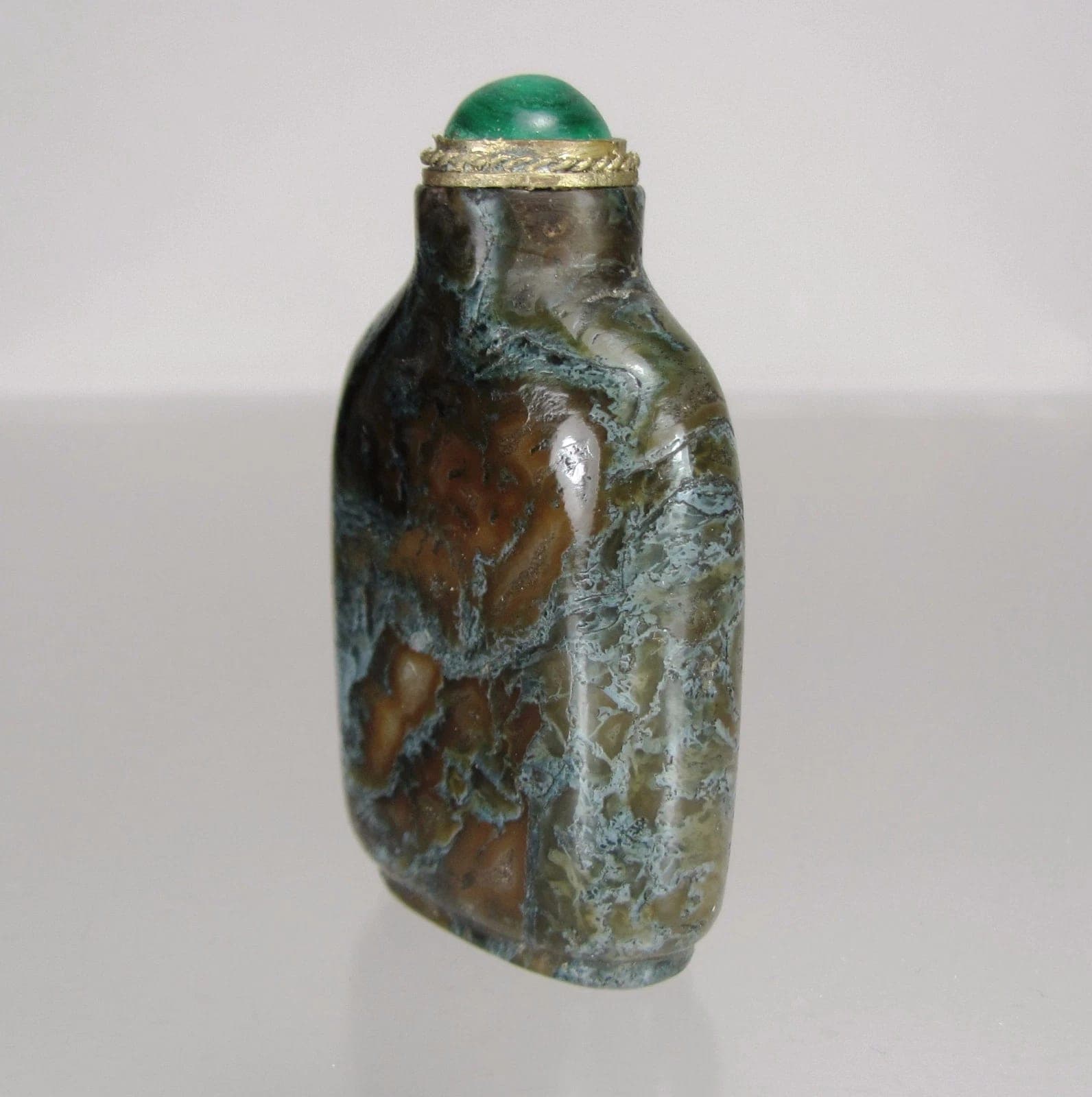 AMYGDALOIDAL BASALT Snuff Bottle, Qing Dynasty, 1760-1850 photo 6