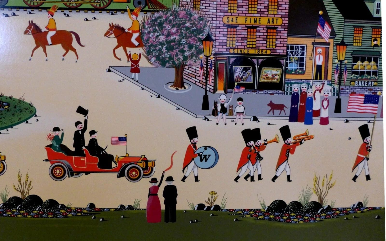 Nicky Watanabe, "President's Parade", Hand-signed & Numbered Color Serigraph photo 2