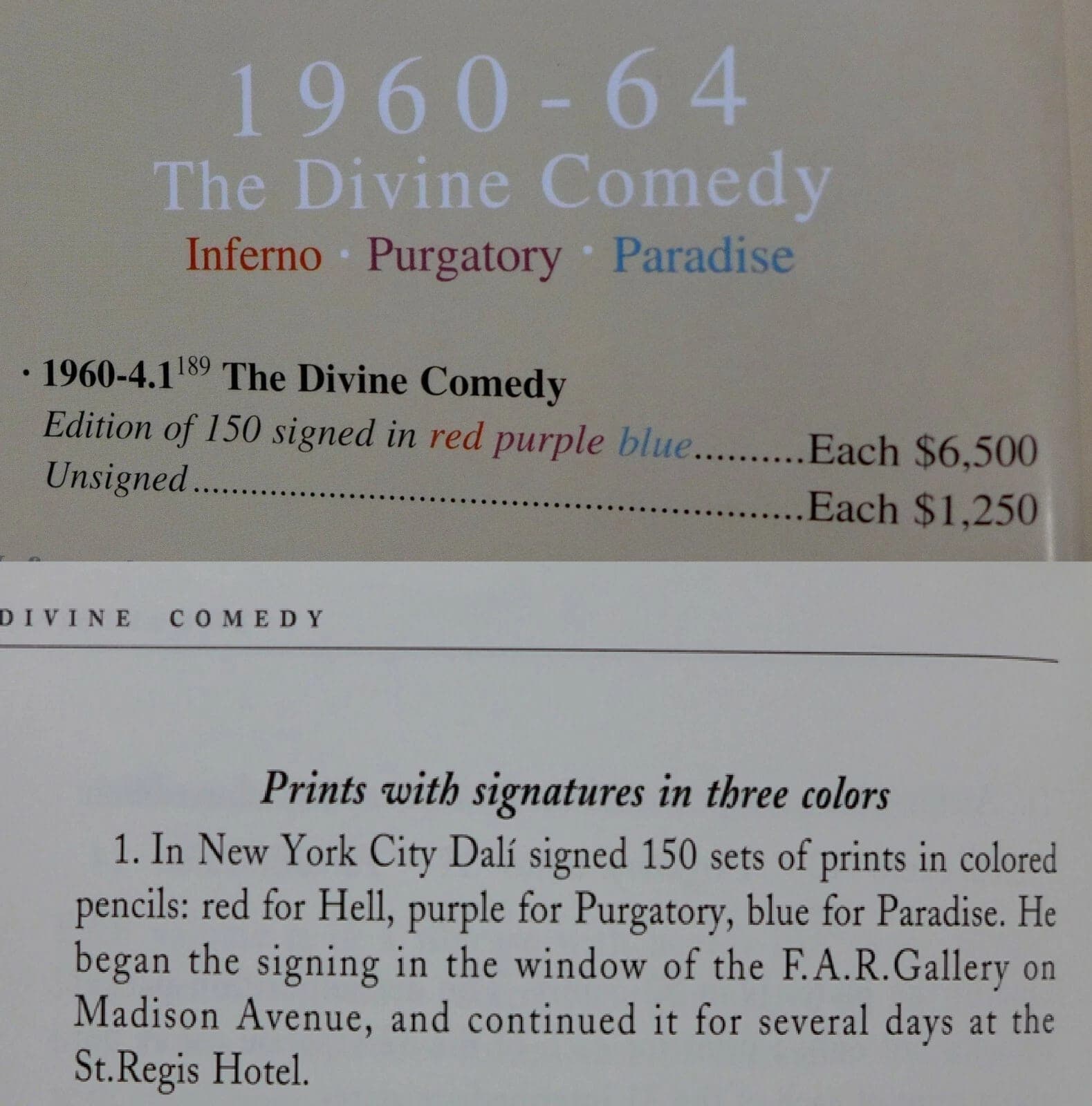 ORIGINAL SALVADOR DALI "Purgatory 11" from the Divine Comedy1960-64, Hand-signed photo 10
