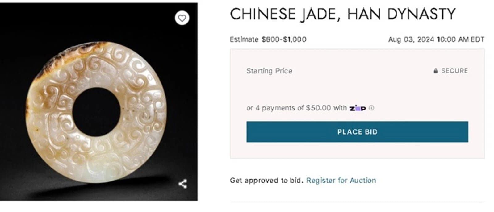 CHINESE Han Dynasty  (206 B.C.–220 A.D.) Jade Bi Ritual Disk Pendant photo 5