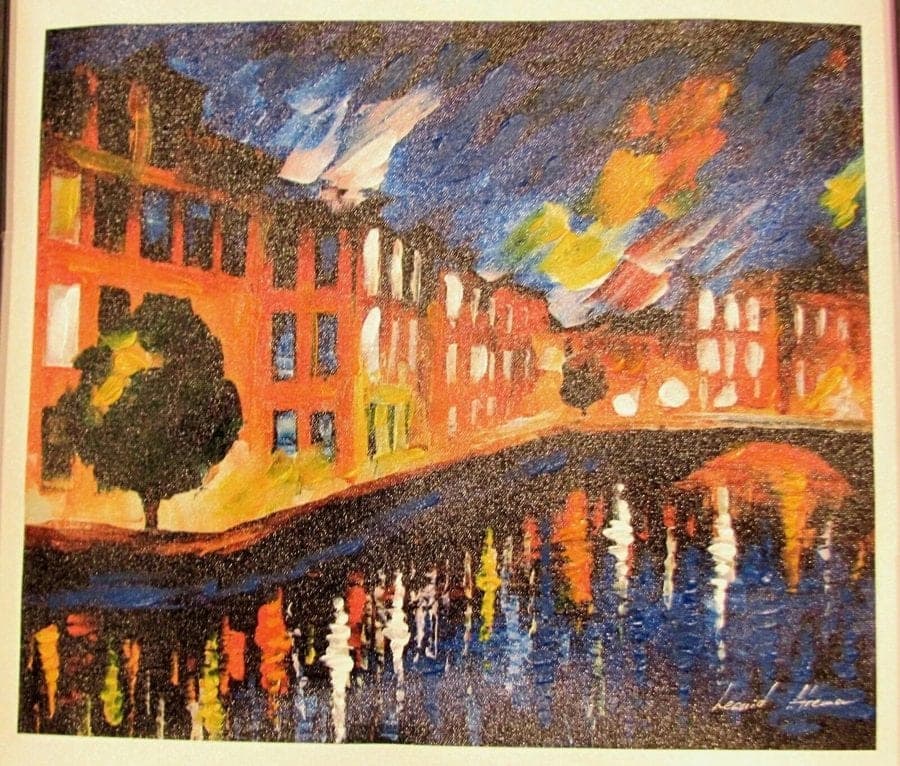 Afremov, Leonid, EVENING BEAUTY, Hand-Embellished Canvas Giclee COA
