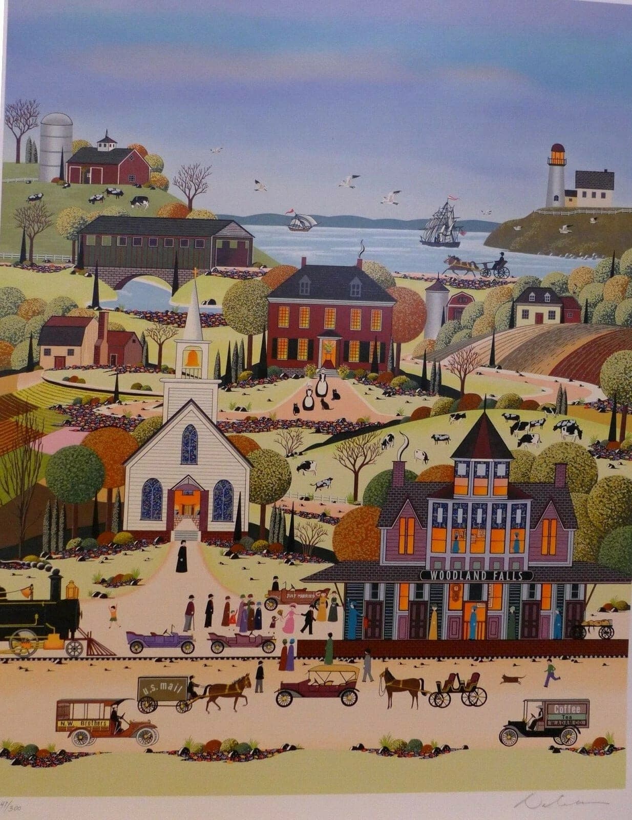 Nicky Watanabe, "Honeymoon Express", Limited Author Sign/Number Serigraph