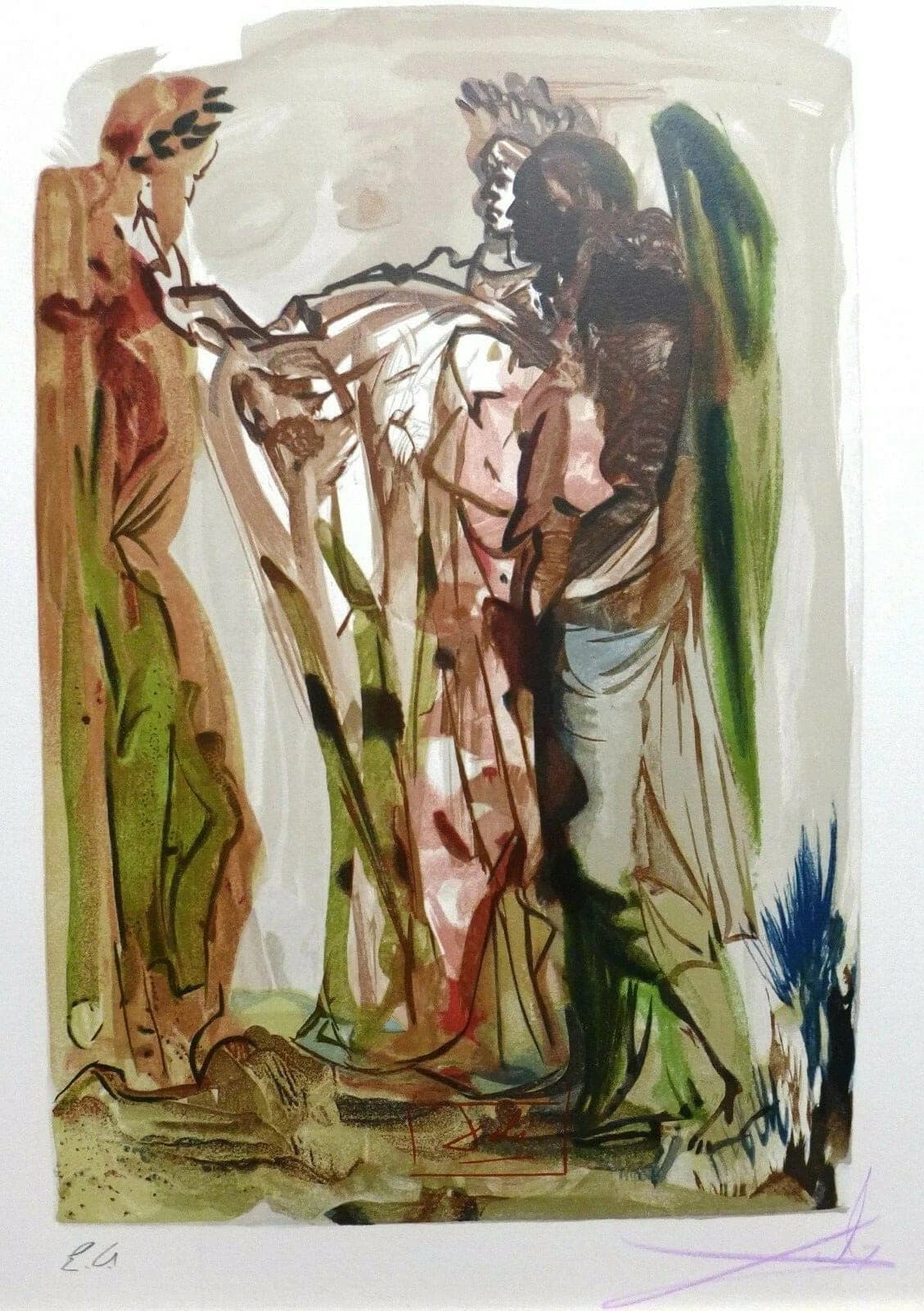 ORIGINAL SALVADOR DALI "Purgatory 11" from the Divine Comedy1960-64, Hand-signed