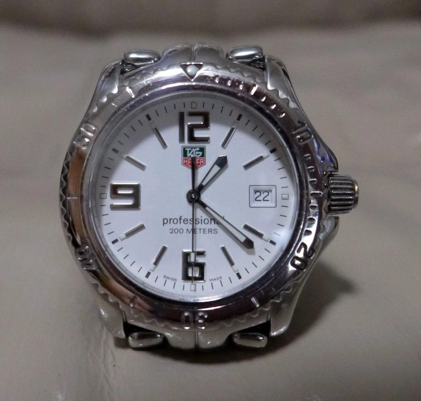 TAG Heuer LINK Professional St Steel, White Dial Men's Watch Mint WT1114, 42mm